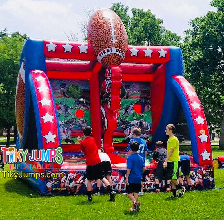 Inflatable Football Interactive Tossing Game Rentals | Memphis TN Rentals